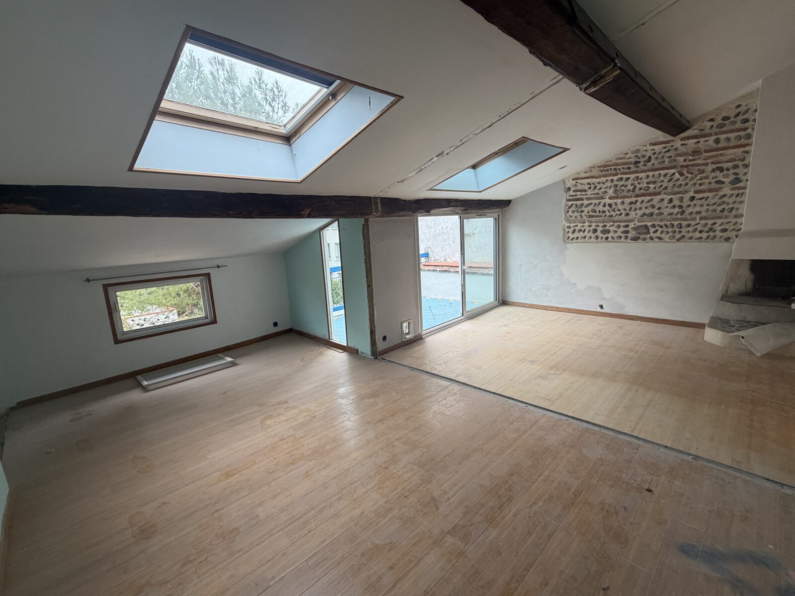T2 en plateau de 30,46 m² de surface utile avec terrasse de 7,39 m²