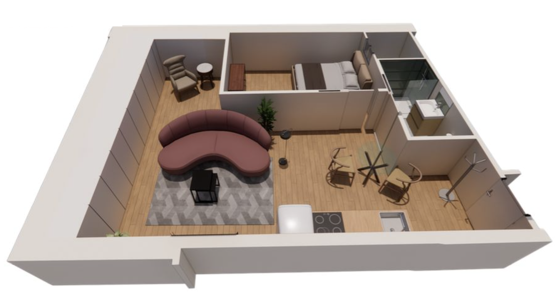 T2 brut de 46 m² de surface utile avec ascenseur — idéal investisseur ou premier achat — photo 2
